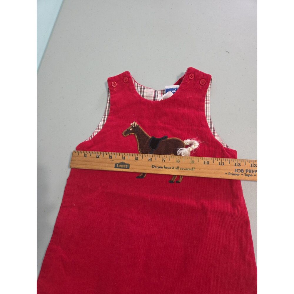 bailey boys dress horse dress corduroy red 3t - Picture 4 of 6